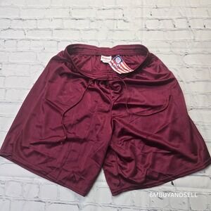 Vintage Y2K Cobblestones Nylon Gym Shorts XL Made USA Deadstock NWT